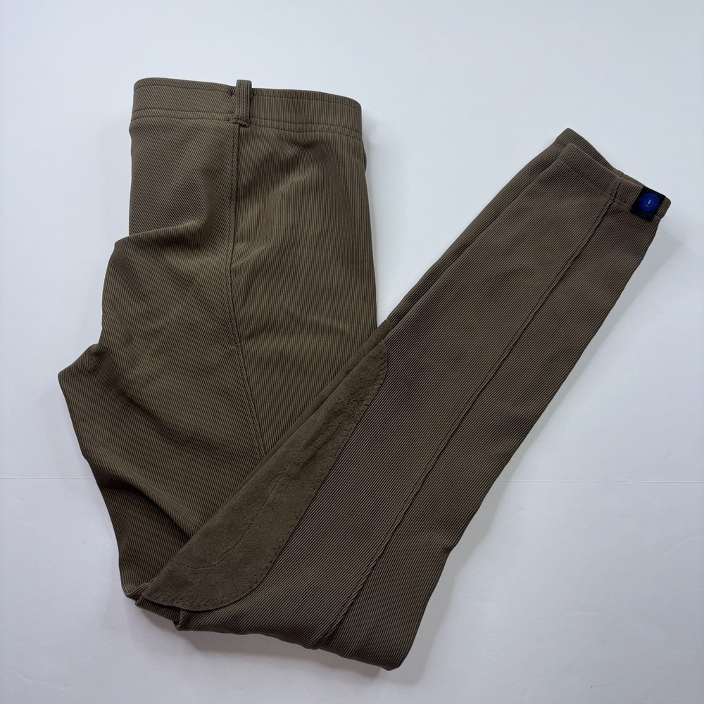 Irideon Issential Riding Tights Women's Size L Espresso Brown USA Knee Patches